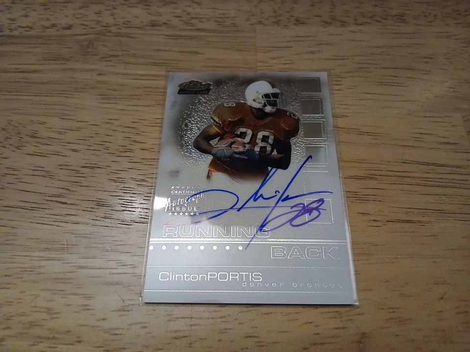 2002 Topps Finest CLINTON PORTIS Rookie Auto #'d 328/1200. RC. Broncos Autograph - Image 1 of 4