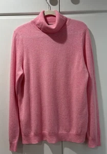 Charter Club Cashmere Turtleneck L Soft Pink - Picture 1 of 8