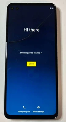 CRACKED Motorola Moto One 5G (XT2075-2) AT&T Locked 128GB Oxford Blue - Image 1 of 3