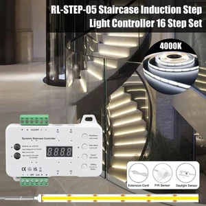 16" PIR LED Treppenbeleuchtung Bewegungsmelder Treppen Trafo Sensor Streifen DE - Bild 1 von 27