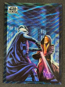 Darth Vader Vs. Obi-Wan Wave Refractor 2022 Topps Chrome Star Wars Galaxy #44 - Picture 1 of 2