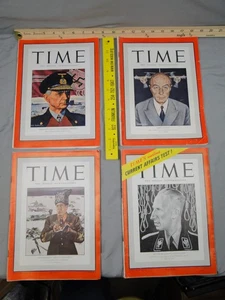 Time Magazine Weekly Lot 1942 February 2 6 16 23 WWII Era Gestapo Heydrich - Picture 1 of 17