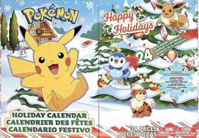 Calendario de Adviento Pokemon Holiday Edición Limitada - Exclusivo de Jazwares Foto 1 de 2
