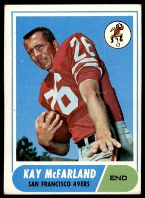 1968 TOPPS KAY MCFARLAND SAN FRANCISCO 49ERS #113 VG/EX - Image 1 of 2