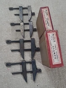 HERRAMIENTAS STARRETT 161-B y 161-A A ABRAZADERAS PARALELAS 1-3/4" Y 1 1/4" CAJAS ORIGINALES - Imagen 1 de 11
