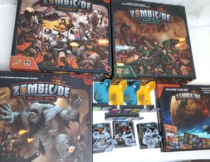 ZOMBICIDE Kickstarter- INVADER DARK SIDE BLACK OPS +Kabuki/Orphans/Plague/+Tiles - Picture 1 of 11