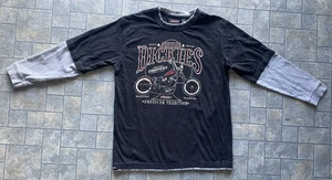 Vintage Y2K Dickies Shirt (L) Layered Long Sleeve Distressed Motorcycle Bobber - Picture 1 of 16
