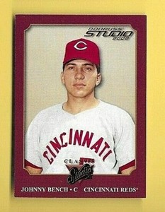 JOHNNY BENCH 2002 DONRUSS STUDIO CLASSIC #CS-10  REDS  SER #d /1000