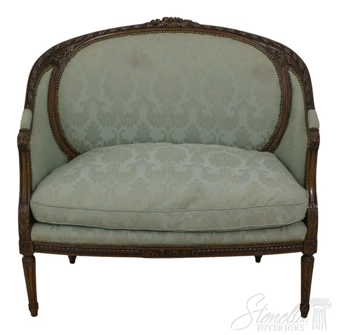 F59198EC: French Louis XV Highly Carved Upholstered Settee Cover