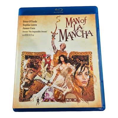 Man Of La Mancha 1972 Film (Blu-Ray 2017) Peter O'Toole Sophia Loren - Region A - image 1 of 3