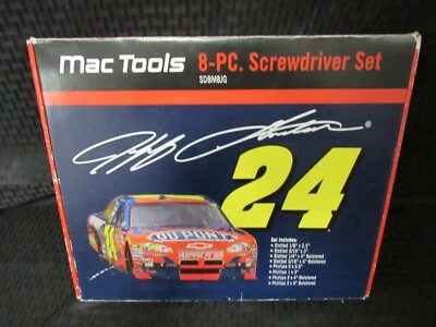 Mac Tools 2008 8-Red Screwdriver Set from Jeff Gordon Collection, P#SDBM8JG - Image 1 of 4