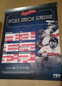2023 Cleveland Guardians SCHEDULE POSTER Baseball MLB SGA - Picture 1 of 1