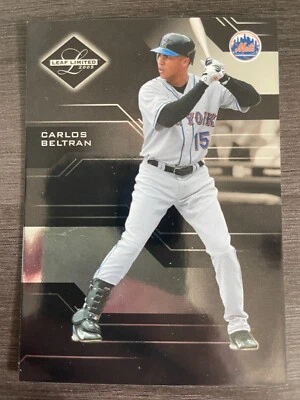 Leaf Limited 2005 Carlos Beltrán #116 serie de los Mets de Nueva York/699 Foto 1 de 2