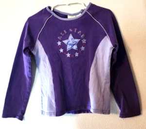 Circo Girl's S 6/6X Long Sleeve Pullover Allstar Shirt EUC K/140 - Picture 1 of 4