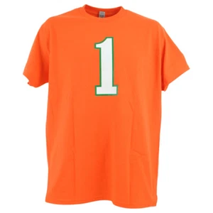 Camiseta Camiseta NCAA Miami Hurricanes Cam Ward #1 Naranja Cuello Redondo Adultos Hombre - Imagen 1 de 4