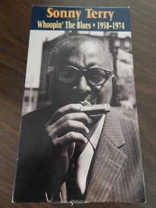 SONNY TERRY WHOOPIN THE BLUES 1958-1974 RARE MUSIC VHS 1997 WOODY GUTHRIE - Picture 1 of 2