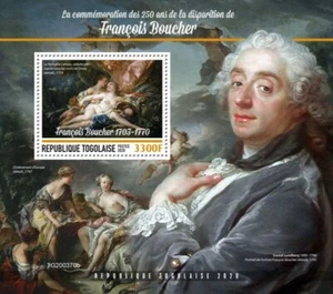 Togo - 2020 French Artist Francois Boucher - Stamp Souvenir Sheet - TG200370b - Imagen 1 de 1