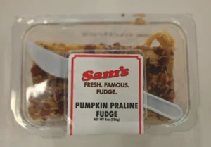 Pumpkin Praline Sam's Fresh Famous Fudge (2) 8 Unzen Behälter Kostenloser Versand - Bild 1 von 1