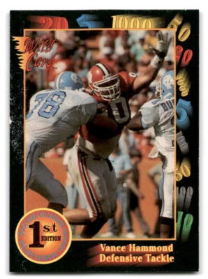 Vance Hammond 1991 Wild Card Draft #44 Clemson Tigers FOOTBALL - Image 1 of 2