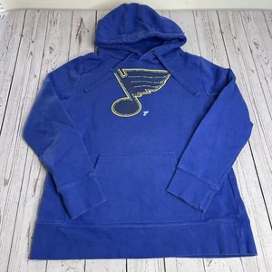 Fanatics St Louis Blues NHL Hockey Hoodie Sweatshirt Womens Size Medium Blue - Picture 1 of 7