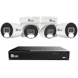 Elder 4K Security Camera System 8MP, 8-Camera Surveillance PoE NVR 2TB DIY Wired - Picture 1 of 10