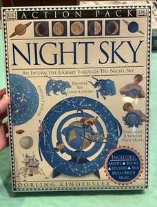 Night Sky Action Pack DK 1994 Hong Kong Books Model Sticker Cards Nib Vintage - Picture 1 of 11