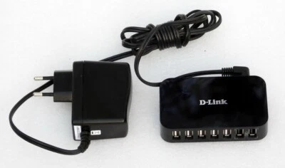 D-LINK MODEL DUB-H7 HIGH SPEED USB 2.0 7-PORT MULTI PURPOSE POWERED HUB - Image 1 of 4