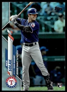 2020 Topps Update FOIL Nick Solak Texas Rangers #U-149 - Picture 1 of 2
