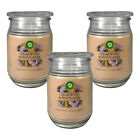 3x Air Wick Large Scented Candle Cedar Wood & Almond Flower with Esential Oils 480g