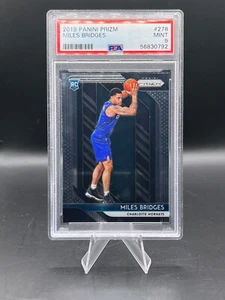 2018-19 Prizm Miles Bridges Silver Prizm Rookie RC #278 PSA 9 MINT Hornets - Picture 1 of 2