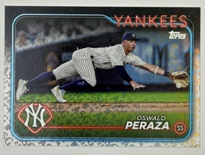 Oswald Peraza All-Star Game Logo Variation HOLO Foil 2024 Topps ASG SP Yankees - Picture 1 of 2