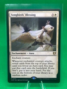 MTG - SONGBIRDS' BLESSING - Wilds of Eldraine Com (R) - Picture 1 of 1