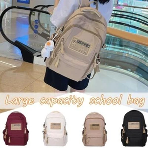 Teenager Backpack School Large Capacity Travel Shoulder Bag Lightweight T1K1 - Picture 1 of 19