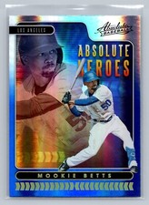 2020 Panini Absolute #AH8 Mookie Betts Absolute Heroes Spectrum Blue Dodgers