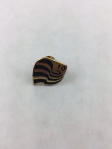 Number 10 Flag Horizontal Wave Lines Collectible Souvenir Pin 5/8" x 1/2" - Picture 1 of 2