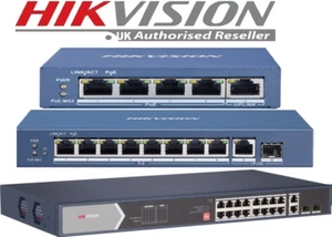 Hikvision 4 5 8 9 16 18 Port POE Switch Gigabit Fast Ethernet Unmanaged lot - Picture 1 of 5