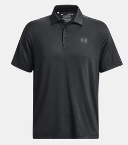 Under Armour UA Playoff Polo 3.0 Striped Dark Gray Loose Fit Mens Size XL NWT - Picture 1 of 8