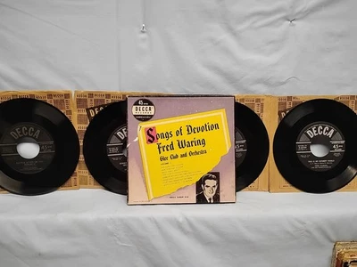 Fred Waring Glee Club Songs Of Devotion Vol One 45 RPM Box Set Decca 9-34 1945 - Image 1 of 4