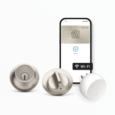 Level Lock+ WiFi Deadbolt Smart Lock World's Smallest Smart Lock Plus Apple Home - Image 1 of 4