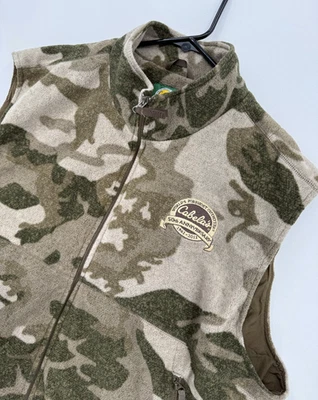 Cabela's Berber Fleece Outfitter Camo Vest Mens 2XL 50th Anniversary - Image 1 of 4