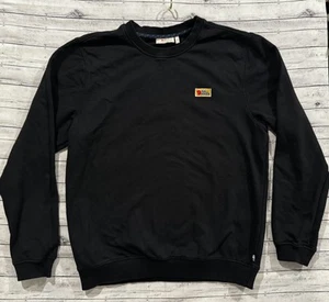 Fjallraven Vardag Crewneck Sweatshirt Sweater Mens L Black Heavyweight Cotton - Picture 1 of 17