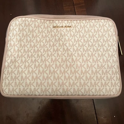 MICHAEL KORS IPAD CASE MK ROSE GOLD WHITE PINK - image 1 of 3