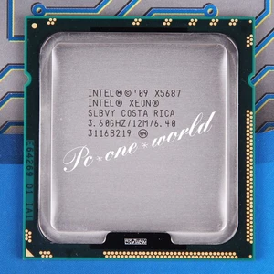 Procesador CPU de cuatro núcleos 100 % OK SLBVY Intel Xeon X5687 3,6 GHz LGA 1366/zócalo B - Imagen 1 de 2