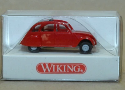WIKING 080902 Citroen 2CV Aperti Rosso Ho 1:87 Nuovo - Immagine 1 di 2