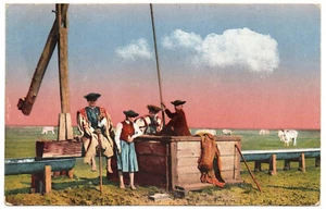Hirten beim Brunnen Leben auf der Haide Hortobagy - Elet a Hortobagyon - Bild 1 von 2