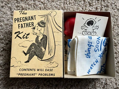Kit El Padre Embarazado - REGALO MORDAZA VINTAGE - Completo en caja Foto 1 de 4