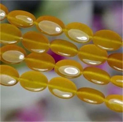 Conta solta oval topázio amarelo sul-americano natural 13x18mm 15"" AAA - Imagem 1 de 3