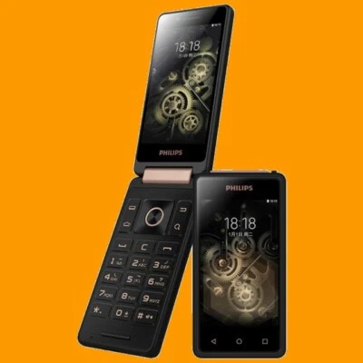 Philips S351F 2+16GB 5MP FM Radio 4" Dual SIM Standby 4G Android Flip Smartphone - Image 1 of 4