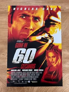 * NICOLAS CAGE * signiertes 12x18 Poster * GONE IN 60 SECONDS * - Bild 1 von 3