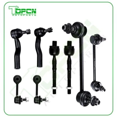 8PC Front Rear Sway Bars Tie Rod End for 2006- 2010 Ford Fusion MKZ Zephyr Milan - Image 1 of 4